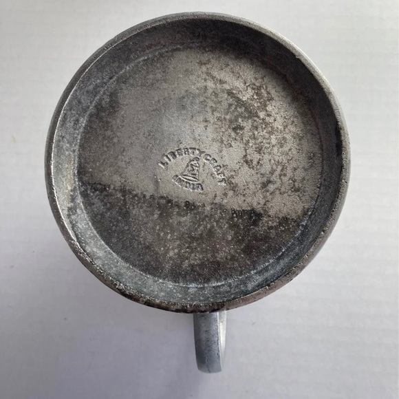 LIBERTY CRAFT Vintage Pewter Tankard Mug 5" Tall - Picture 7 of 8